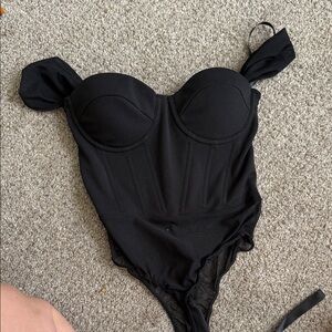 Windsor Black Bodysuit
